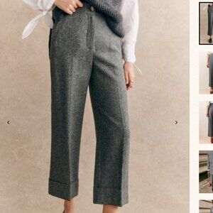 Sezane Gray Wool Trousers